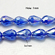 Electroplate Glass Beads Strands EGLA-D015-7x5mm-12-2