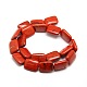 Natural Rectangle Red Jasper Beads Strands G-L251-03-2