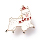Alpaka mit Weihnachtsmütze Emaillenadel ENAM-K021-08-1