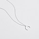 925 подвесные стерлингового серебра ожерелья NJEW-BB44290-5