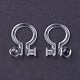 Eco-Friendly Plastic Clip-on Earring Findings X-KY-P005-02-2