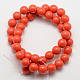 Imitation Amber Resin Round Bead Strands for Buddhist Jewelry Making RESI-E006-02-10mm-2