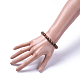 Bracelets extensibles avec perles en bois BJEW-JB05048-4