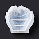 DIY 3D ダブルハンド灰皿シリコン型  貯蔵型  レジン型  UVレジン用  エポキシ樹脂工芸品作り  ホワイト  140x150x69mm  内径：118x119x39mm DIY-C065-01-4