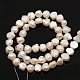 Fili di perle di perle d'acqua dolce coltivate naturali PEAR-N002-04-2