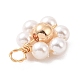 Pendenti con perline naturali di conchiglie e perle PALLOY-JF02105-01-2