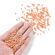 ガラスシードビーズ  不透明な色の光沢の  ラウンド  ダークオレンジ  3mm  穴：1mm  約10000個/ポンド SEED-A012-3mm-130-4