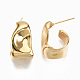 Brass Half Hoop Earrings X-KK-S356-149G-NF-4