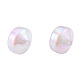 Rainbow Iridescent Plating Acrylic Beads OACR-N010-056-5