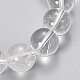 Quartz naturel bracelets extensibles de perles de cristal BJEW-Q692-46-8mm-2