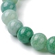 Bracelets extensibles en perles de verre rondes pour femmes BJEW-JB09912-4