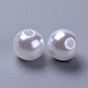 Abalorios redondos de la perla de acrílico para la joya de diy y pulseras X-PACR-10D-1-3
