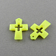 Fluorescent Hollow Cross Acrylic Pendants MACR-S190-M-2