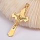 Retro Easter Jewelry Crucifix Cross 304 Stainless Steel Big Pendants STAS-I036-23-1