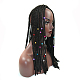 鉄のドレッドヘアビーズの髪の装飾  ヘアコイルカフ  コラム  ゴールド  10x12mm  穴：10.5mm IFIN-S696-11G-3