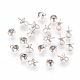 925 pin ciondoli in argento sterling perla tazza cauzione STER-P045-01P-6mm-1