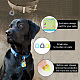 42Pcs 3 Colors Transparent Blank Acrylic Pet Dog ID Tag PALLOY-AB00046-5