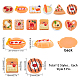 SUNNYCLUE 60Pcs 12 Styles Bread Cabochon Resin Bread Charms Smile Charm Bulk Toast Cake Cookie Food Cabochons for Hair Clip Headband Scrapbooking Cell Phone Case Jewelry Making DIY Craft Thanksgiving FIND-SC0003-25-2