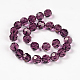 Faceted Round Imitation Austrian Crystal Glass Bead Strands G-PH0008-11-6mm-2