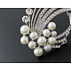 Butterfly Alloy Acrylic Pearl Brooches JEWB-N0049-45B-3