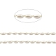 Chaînes de perles de verre ovales faites à la main CHS-I019-10G-2