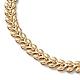 Ion Plating(IP) 304 Stainless Steel Cobs Chain Bracelets for Men Women STAS-B039-08G-2