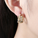Brass Hoop Earrings EJEW-BB33877-7