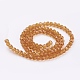 Faceted Round Glass Beads Strands X-EGLA-J042-4mm-04-2