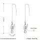 Trendy Brass Threader Earrings EJEW-BB21114-6