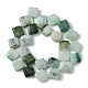 Brins de perles de jadéite du myanmar naturel G-A092-D01-03-3