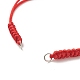Accessoires de fabrication de bracelet en cordon tressé en nylon réglable AJEW-JB01097-3