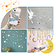 PH PandaHall 200pcs Mosaic Tiles 25mm/1 inch Acrylic Star Shape Mirror Tiles Half Moon Self-Adhesive Decorative Tiles for Wall Backsplash Kitchen Bathroom Home Decor Crafts Jewelry Making FIND-PH0010-80-6