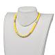 Handgemachte Polymer Clay Heishi Perlen Perlen Halsketten NJEW-JN02901-02-3