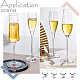 BENECREAT 20 Sets English Style Wine Glass Charms AJEW-BC0003-10-7