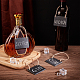 CHGCRAFT 4Pcs Barrel Shaped Slate Decanter Tag Custom Liquor Decanter Tags Liquor Decanter Hanging Labels with Hemp Rope for Wine Bottles Whiskey Bourbon Flowers Vegetables FIND-CA0004-82-4