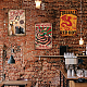 ヴィンテージメタルブリキサイン  バーの鉄の壁の装飾  レストラン  カフェパブ  長方形  人間  300x200x0.5mm AJEW-WH0189-180-6