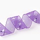 オーガンジーリボン  パーティーの装飾のための素晴らしい  暗紫色  1-5/8インチ（40mm） ORIB-S008-40mm-4-2