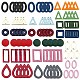 SUNNYCLUE 90Pcs 18 Style Wood Pendants Charms Links Connector with Hole for Jewelry Making Mixed Color Earring Dangle Drops Necklace Bracelet for Jewelry Findings Supplies Accessories WOOD-SC0001-02-1