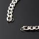 304 Stainless Steel Cuban Link Chain Bracelet AJEW-JB01014-3