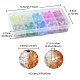 200Pcs 10 Colors Baking Painted Crackle Glass Bead Strands CCG-YW0001-17-5
