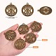 60 Stück Leben des Baums Mond-Charme-Anhänger dreifacher Mond-Göttin-Anhänger alte Bronze für Schmuck-Halsketten-Ohrring-Bastelarbeiten JX339A-7