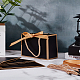Tragbare Geschenkboxen aus Papier mit Goldrutenband&nbsp;CON-WH0112-014-1