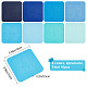 Craspire 16pcs 8 Farben quadratische Wollfilz-Tassenmatten DIY-CP0008-34-2