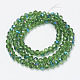 Electroplate Glass Beads Strands EGLA-A034-T4mm-I02-2
