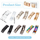CRASPIRE 12 Pairs 6 Color Shoelaces Buckle Lock Elastic No Tie Shoelaces with Metal Buckles Apply Lazy Laces Buckle Mixed Color for Men Women Sneakers Board Casual Coconut Shoes Accessories FIND-CP0001-40-2