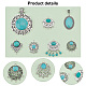 PH PandaHall 14pcs Synthetic Turquoise Pendants DIY-PH0007-33-4