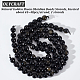 OLYCRAFT 90~96pcs 8mm Natural Golden Obsidian Beads Faceted Spacer Beads Gold Sheen Obsidian Beads Gemstones Loose Stone Beads for Earring Bracelets Jewelry Making - Black G-OC0003-52-4