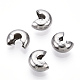 304 Stainless Steel Crimp Beads Covers STAS-S117-011D-3