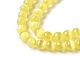 Brins de perles teints en sélénite naturelle G-P493-02B-4