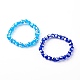 Ensembles de bracelets extensibles perlés au chalumeau mauvais œil faits à la main BJEW-JB06218-1